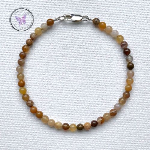 Petrified Wood Beaded Bracelet